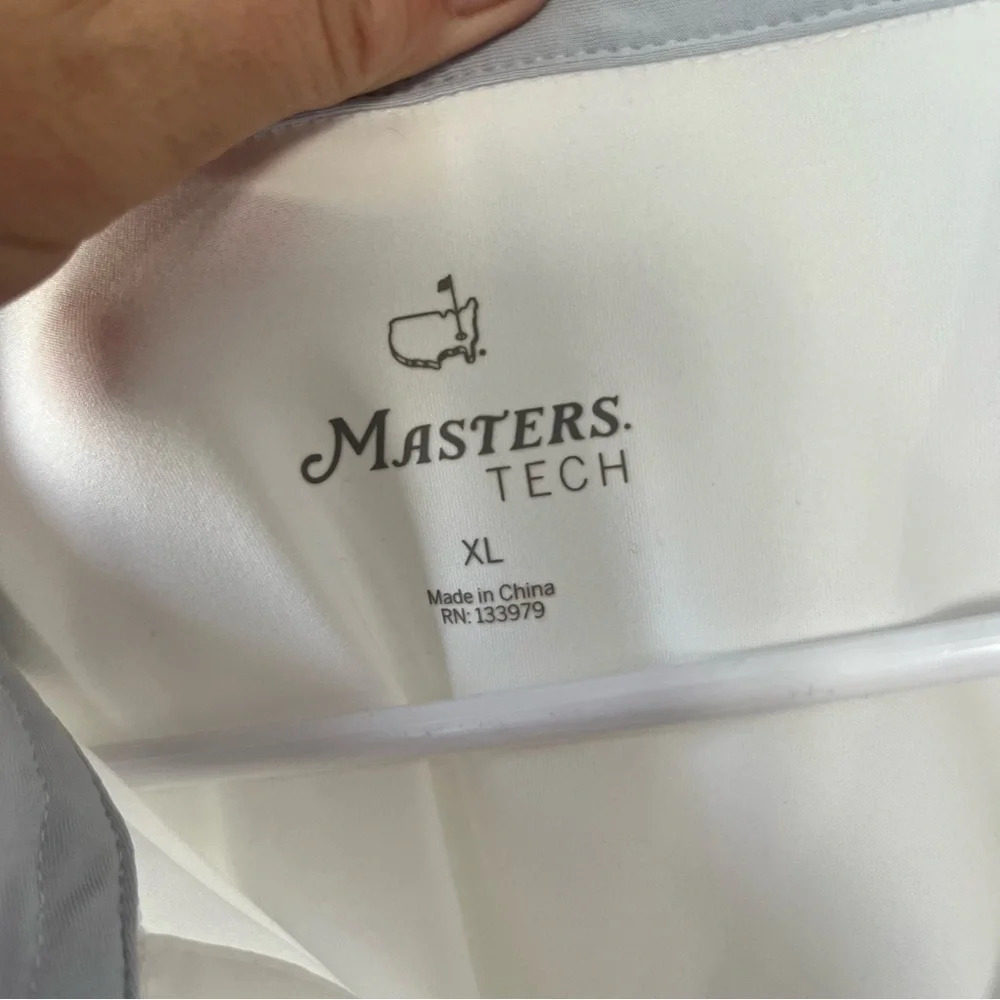 MASTERS Performance Mens XL White Golf Polo Shirt Short Sleeved - Picture 3 of 4